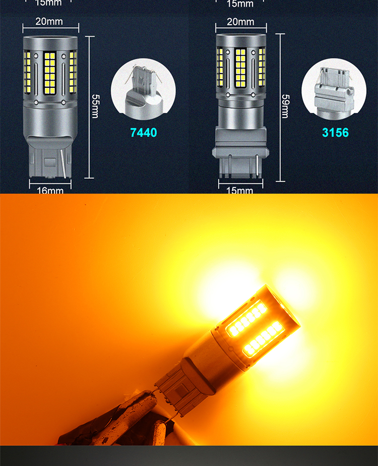 1156 2016 84smd Car Turn Signal Light 6500k 12v Rear Led Headlight