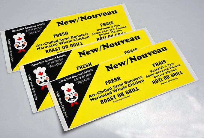 Custom printing glossy paper kiss cut label sheets for food packaging