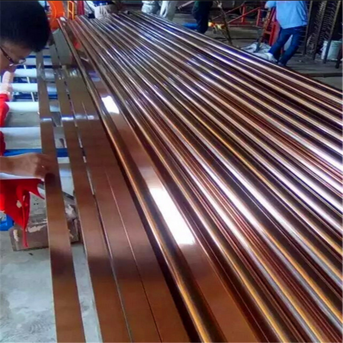 Gold Stainless Steel Pipe Tube Brushed Finish 201 304 316 For Handrail Balustrade Ceiling Decoration