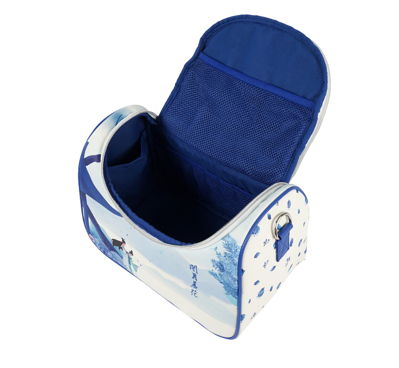 Water Resistant PU Cosmetic Bag Organizer With Shoulder Strap