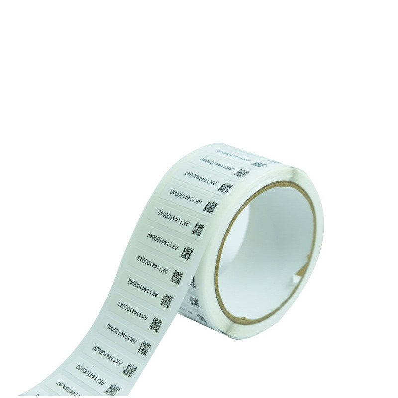 Custom QR Code PVC Permanent Adhesive Seal Label Stickers With Logo And Shape Customization