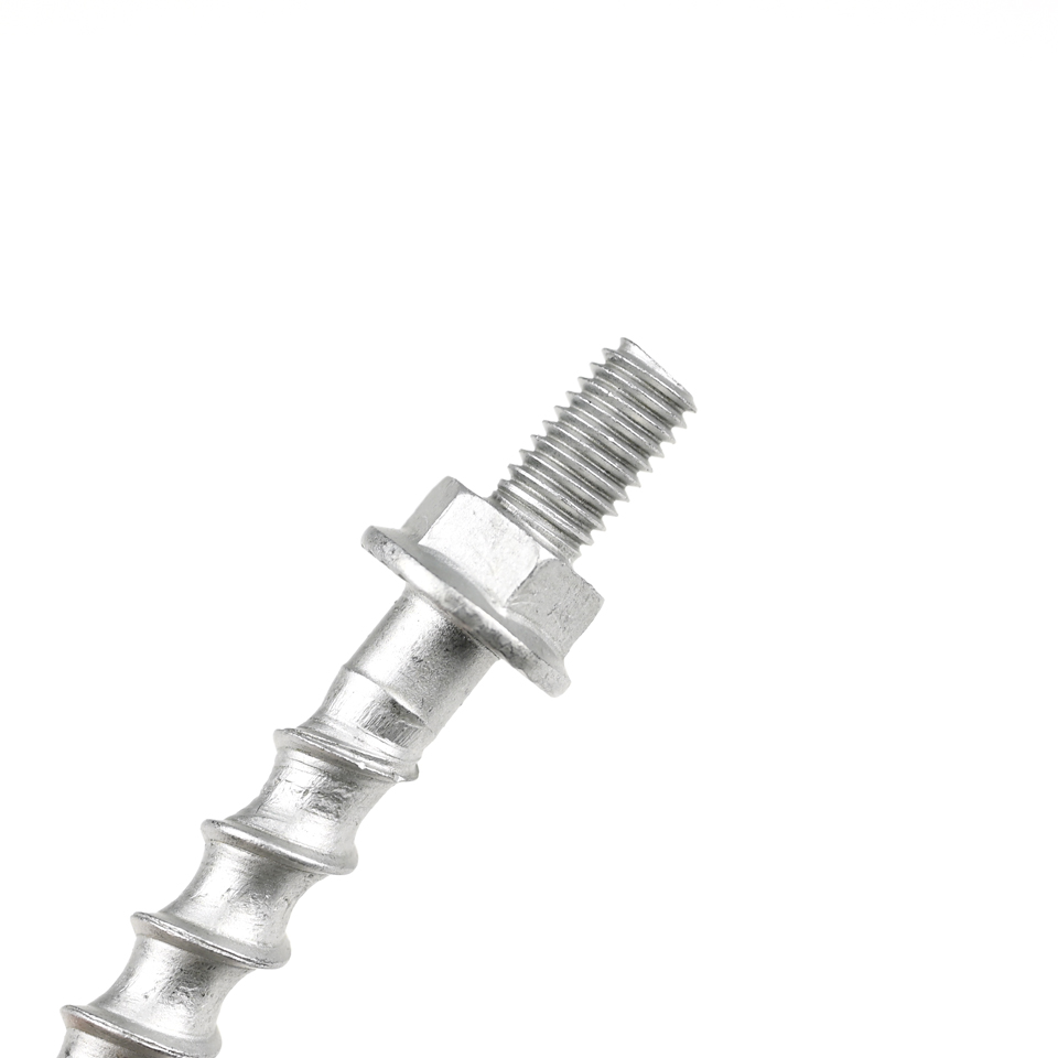 ZINC Finish Stainless Steel Hex Flange M8 70mm Anchor Bolt Screw Concrete Bolt Inox Tornillos Para Hormigon