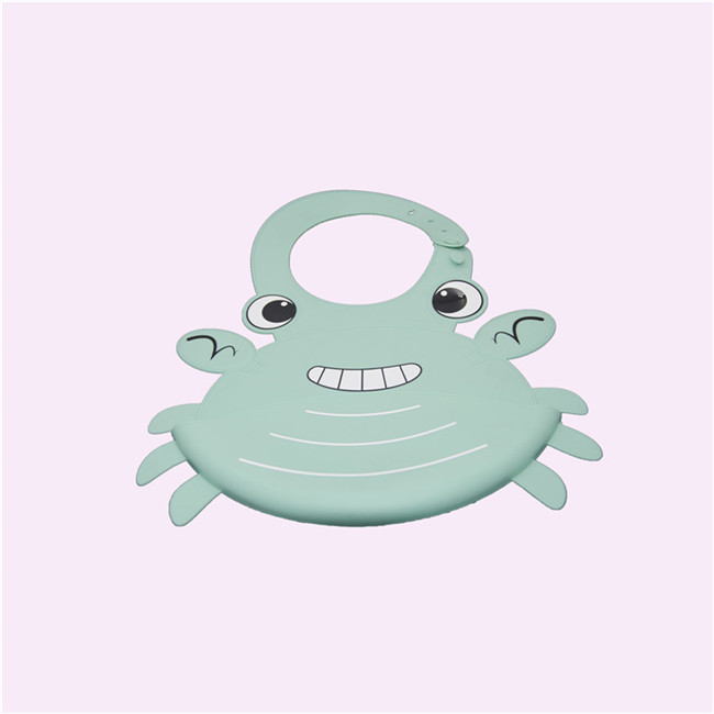 Round Soft Toddler Drool Bibs , Waterproof Feeding Bibs Wipes Clean Easily