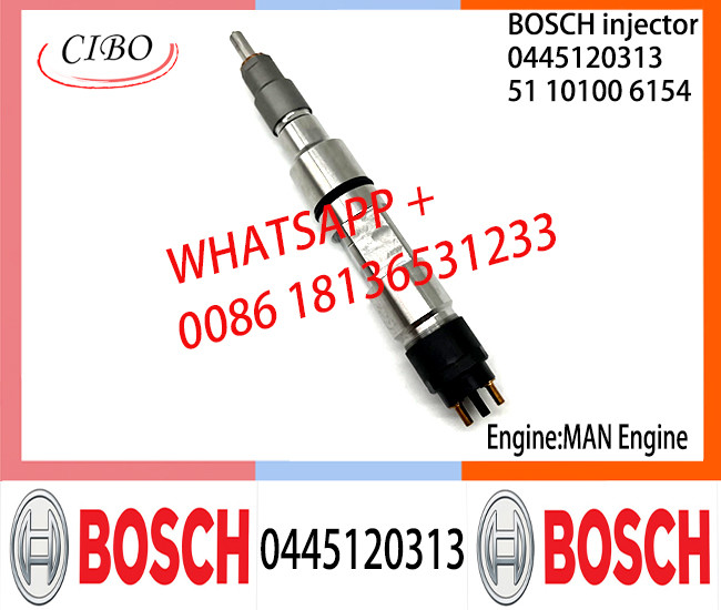 BOSCH 0445120313 Neutral Diesel Fuel Injector Assembly 0445120313 51101006154 For MAN Engine