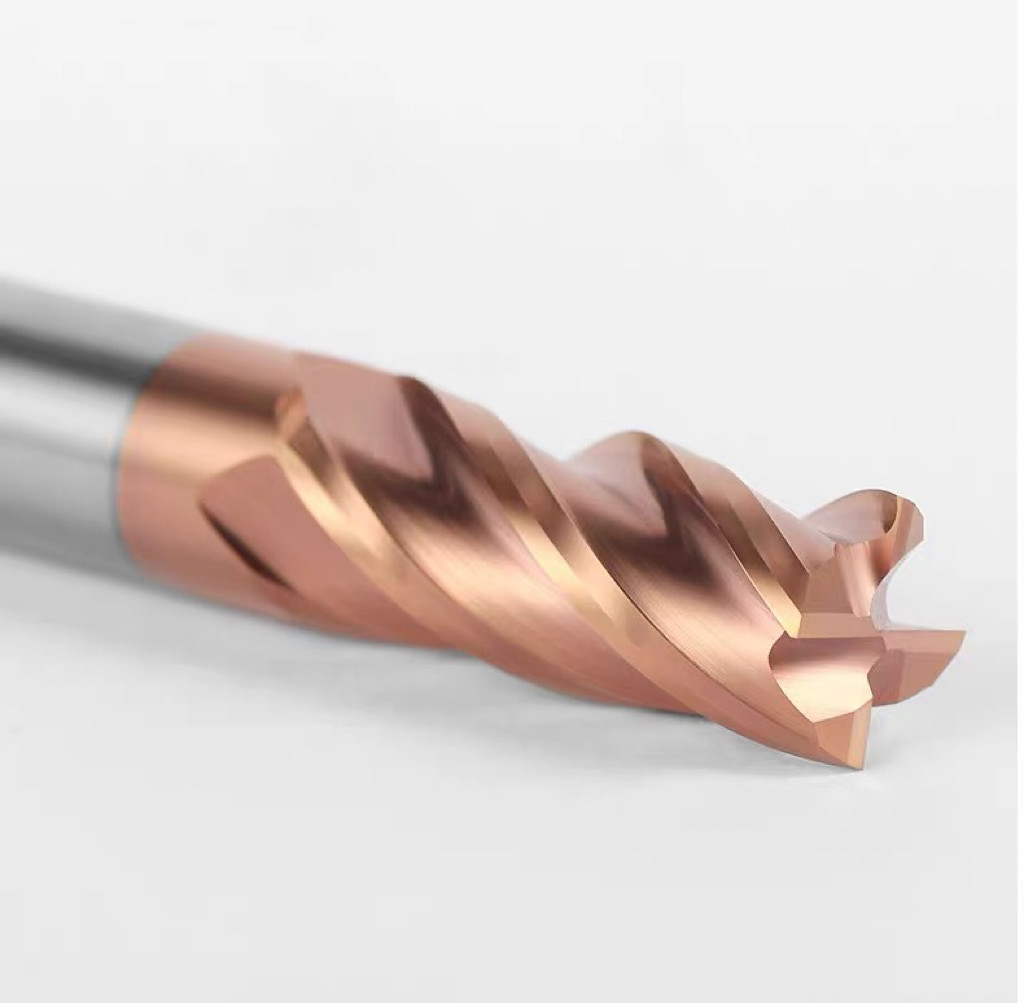High Precision Flat Milling Cutting Tool CNC Tungsten Steel Milling Cutter Nano Coating