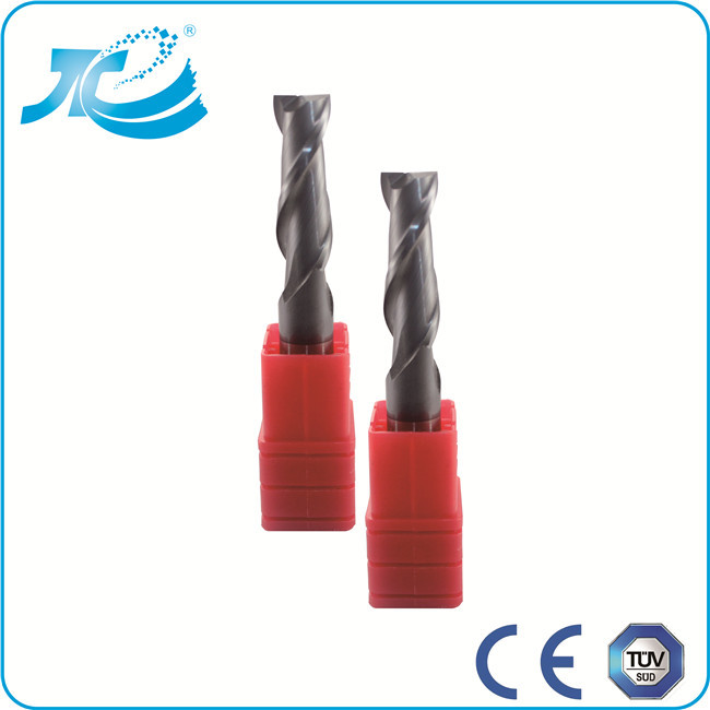 Solid Carbide Cutting Tool Flat End Mills For Stainless Steel TialN / TiCN Coating
