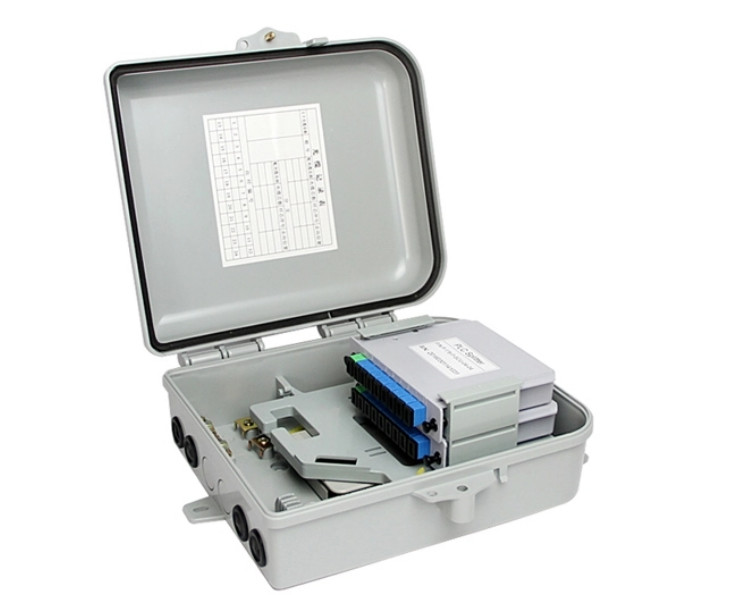 ABS FTTH Fiber Splitter Distribution Terminal Waterproof 16 Core