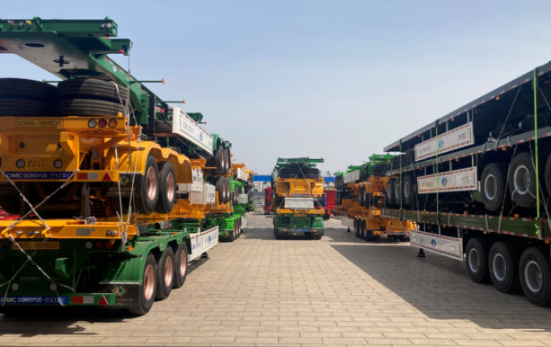 CIMC brand new 4 axles 100t capacity 40FT SPRING SUSPENSION FLATBED SEMI TRAILER for sale