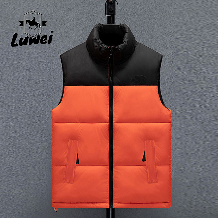 Winter Windproof Casual Stand Collar Mens Formal Utility Waistcoat Men Puffer Gilet Mens Fleece Gilets