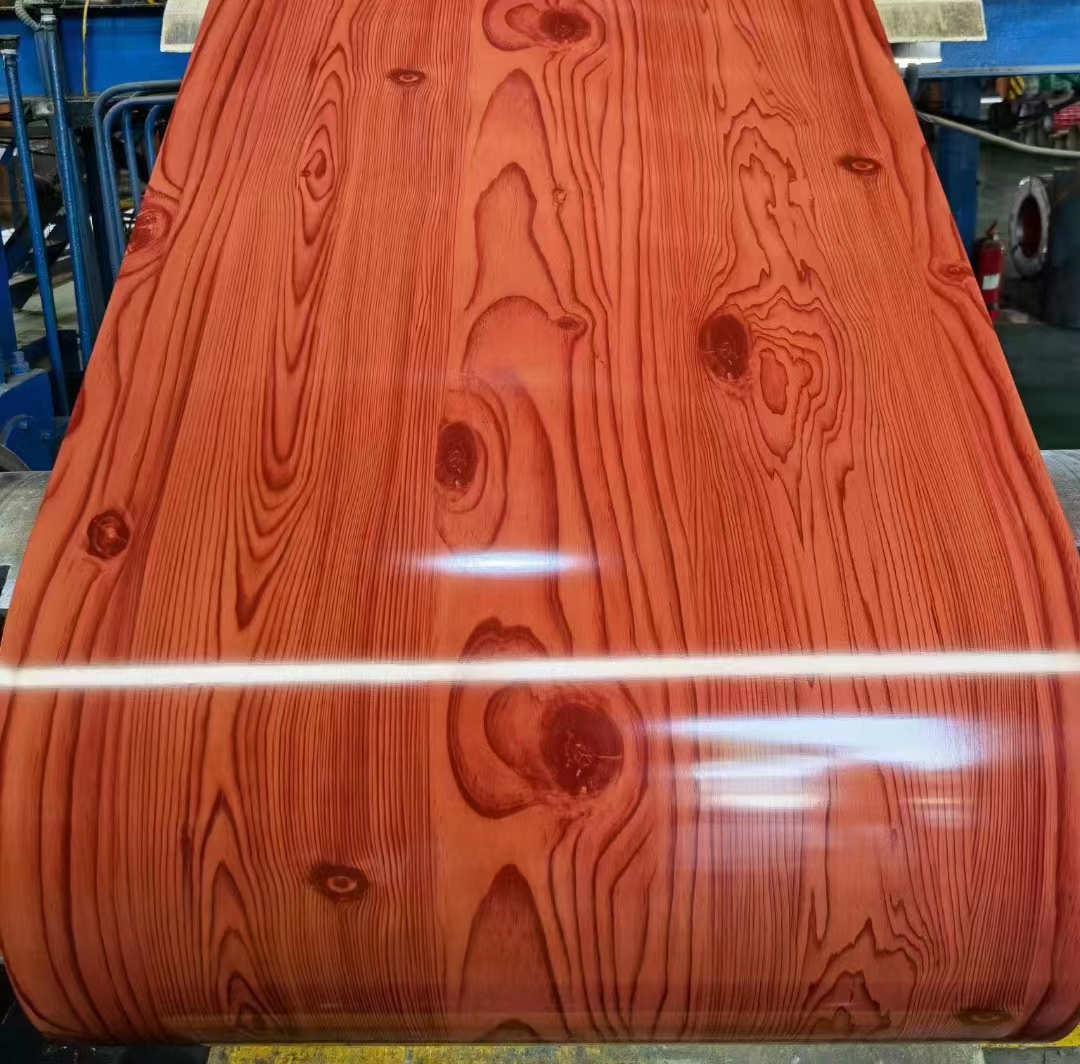 Wood Roller Coated Aluminum Sheet Coil with 3-8 Tons Coil Weight and Durable Bending Welding Punching Cutting Services