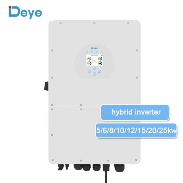 8Kw 10Kw 12Kw Deye Hybrid Solar Inverter 12Kw Single Phase 48V Solar Battery