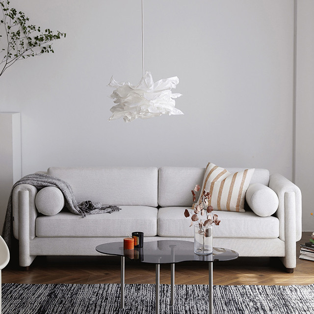230*90cm Nordic Relaxing Modern Fabric Sofa Set With Birch Legs