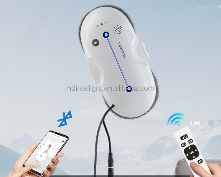 650mAh Smart Window Cleaning Robot Infrared Detection Anti Collision Slim Robot Vacuum
