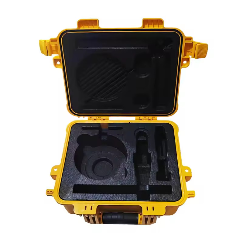 New Yellow Plastic Hard Case for Surveying Instrument SOUTH RTK Hand Carrying Case Instrument Box