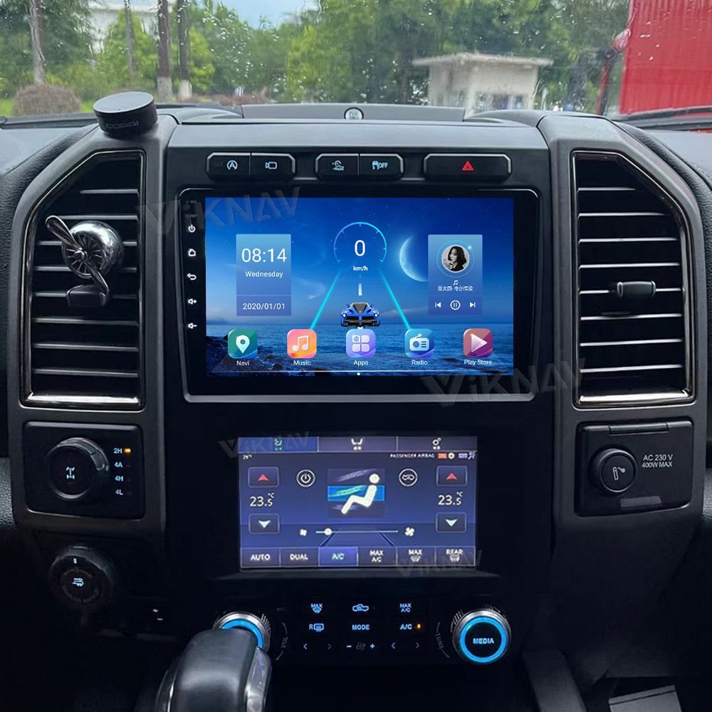 8 Core Ford F150 Android Car Radio With AC Screen Car Climate Control