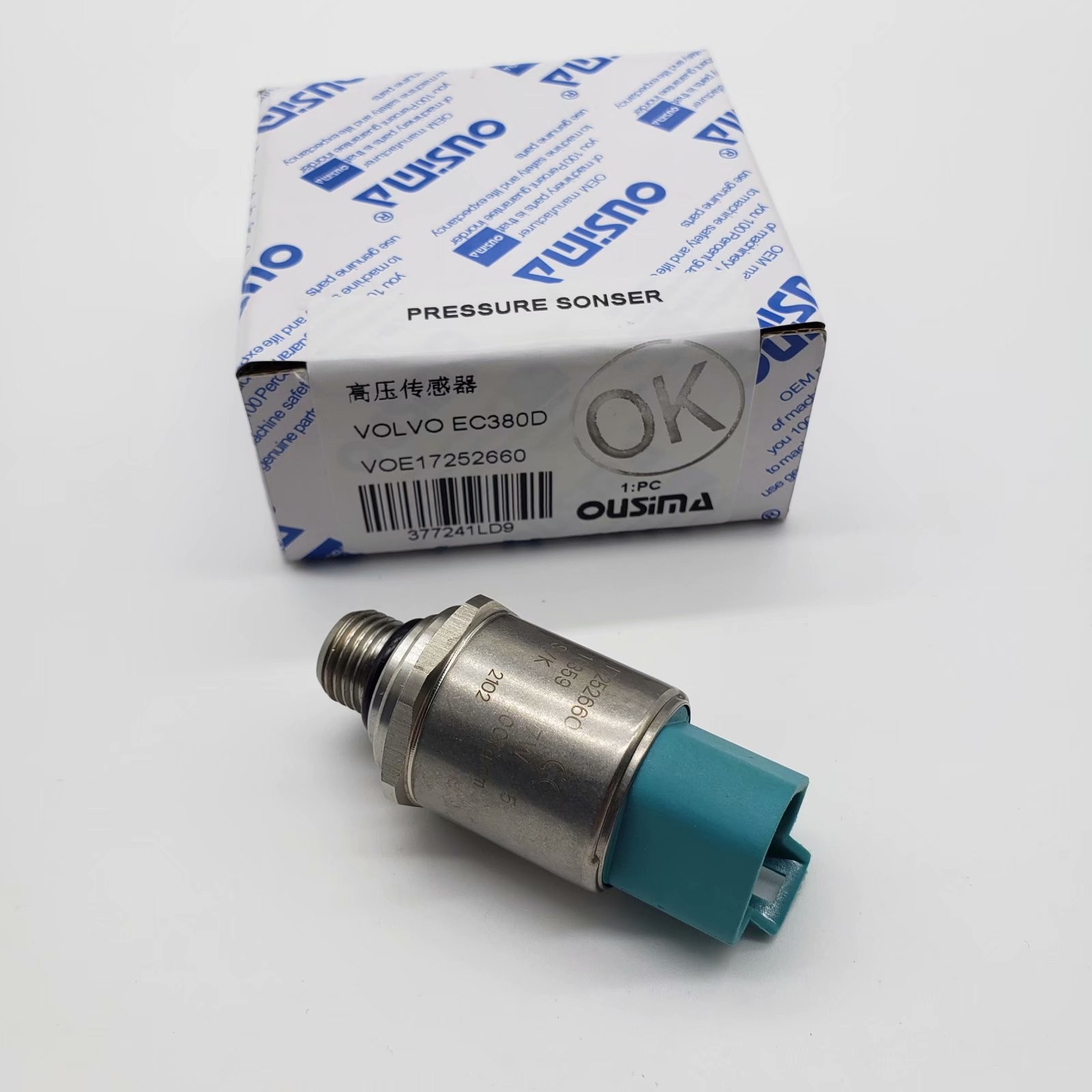OUSIMSA 17252660 Pressure Sensor VOE17252660 Sensor For EC380D EC210 EC240