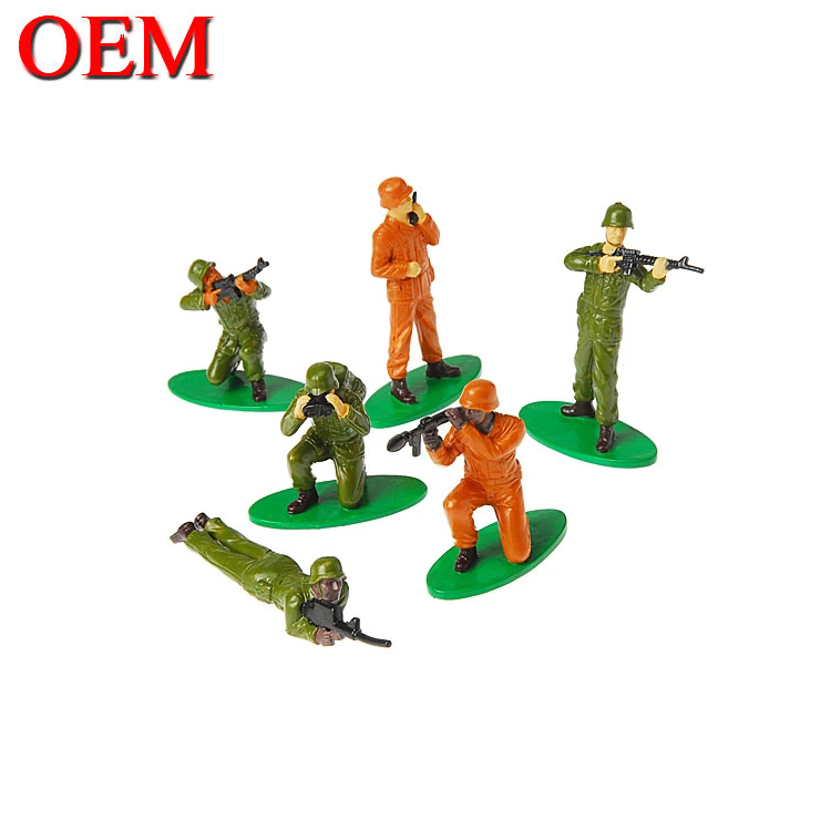 Custom Army Man OEM Soldiers Action Figurines Playing Set Military plastic toy figure