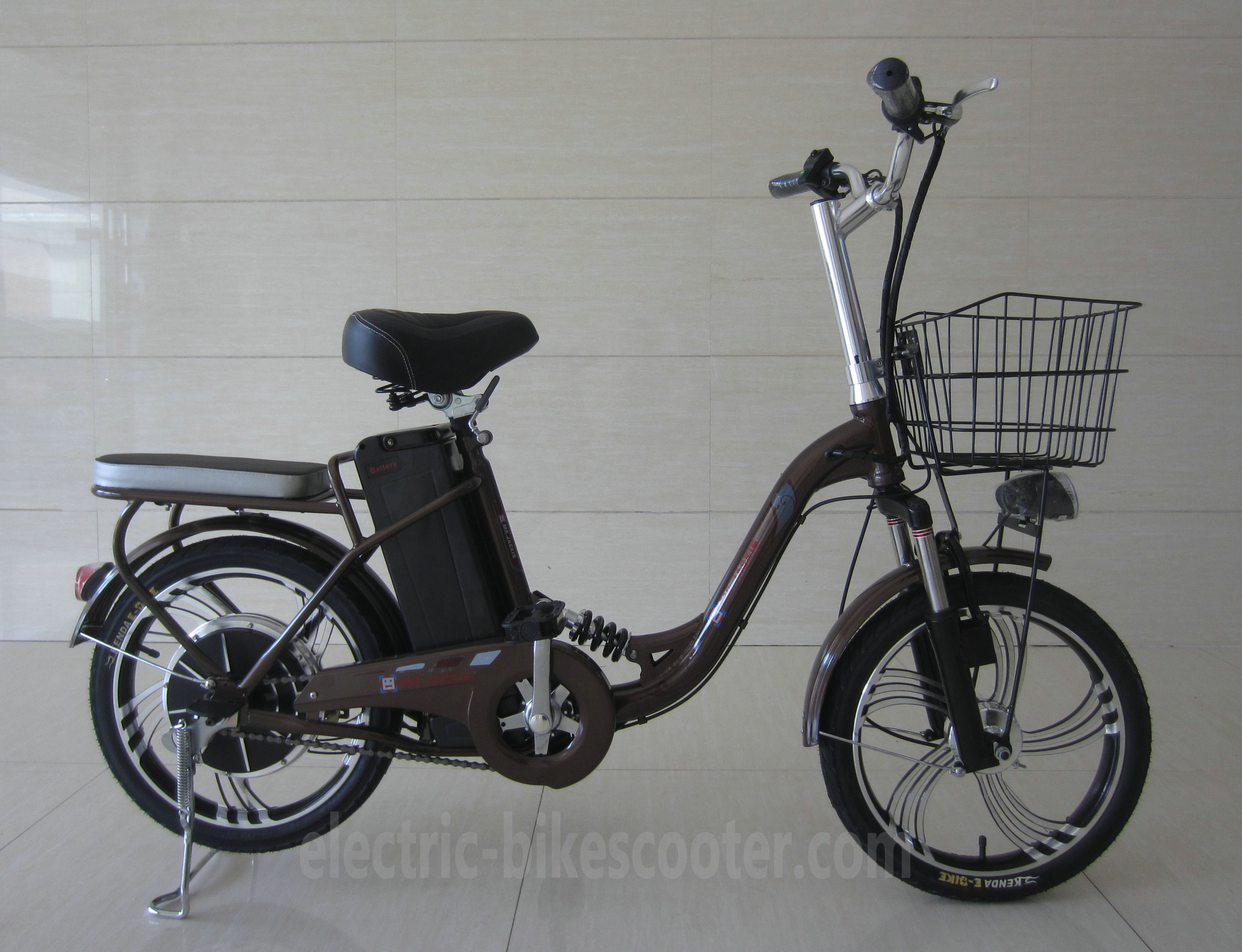 18 Inch Wheel Suspension Frame Electric Cruiser Bike With 250w Brushless Motor