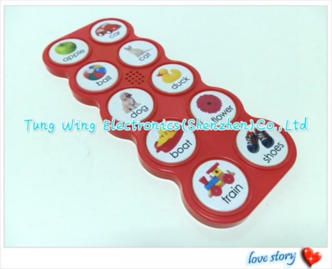 UV Varnishing Baby Sound Books 6 Buttons ABS Sound Recording Module