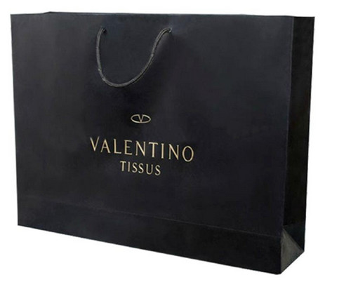 Custom Luxury Bouquet Clothing Shopping Retail Black Paper Bags With Logo Print