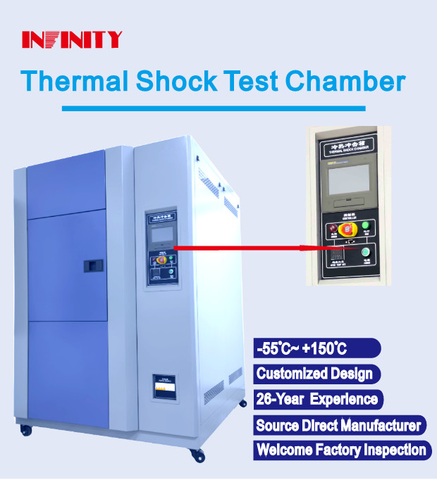 Stainless Steel Sample Rack 2 Layers Programmable High-Low Temperature Shock Test Chamber