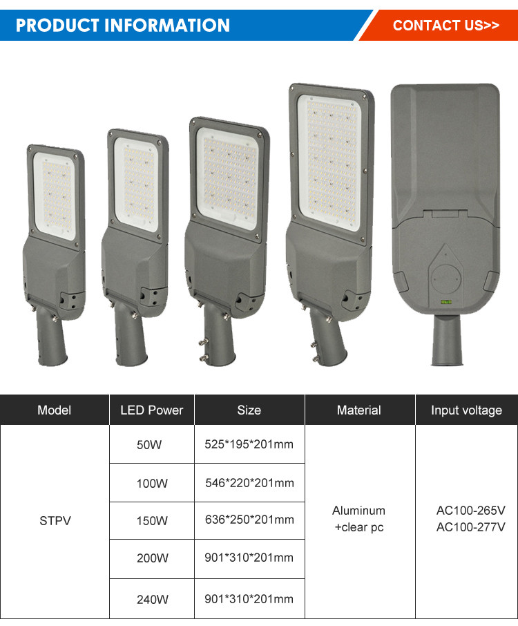 Road Light Outdoor Waterproof Street Light Led High Brightness Chip