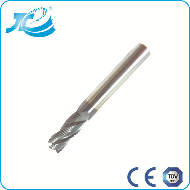 Four Flute Carbide Roughing Tiain Coat End Mill CE TUV Approved 6mm 7mm 8mm Diameter