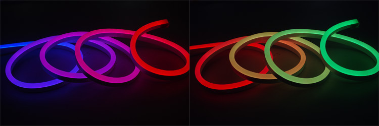IP68 DMX512 Outdoor LED Neon Flex Light Digital RGB Neon LED Kit
