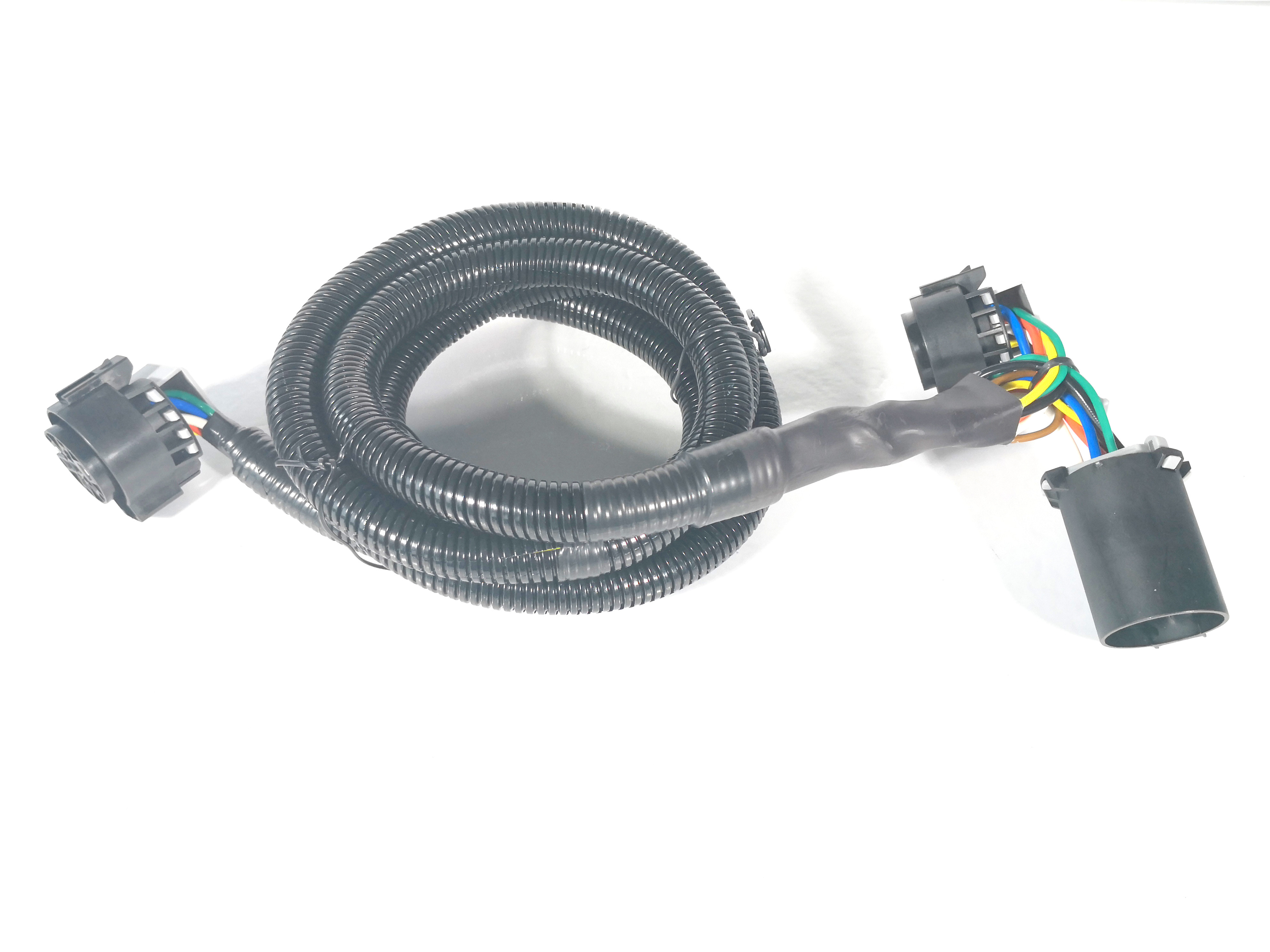 PVC Coiled Trailer Cable Flexible Strong Elasticity 7 Way Wiring For Trailer