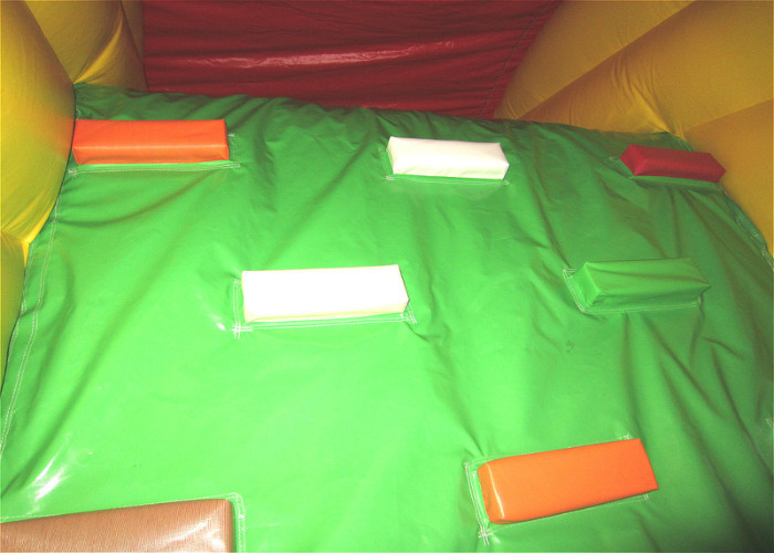 Inflatable Beach Bouncy Castle Assault Course , Big Party Funny Obstacle Course Jumpers