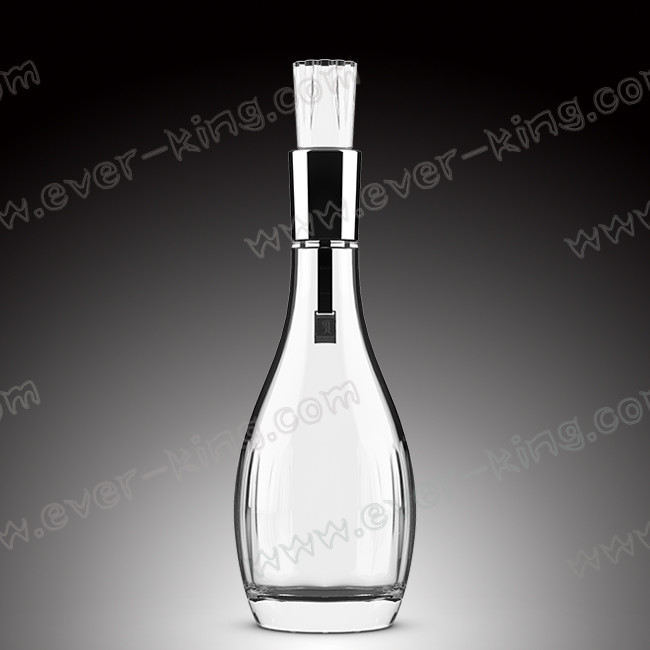 Glass Stopper Empty Alcohol 500mL Vodka Glass Bottle