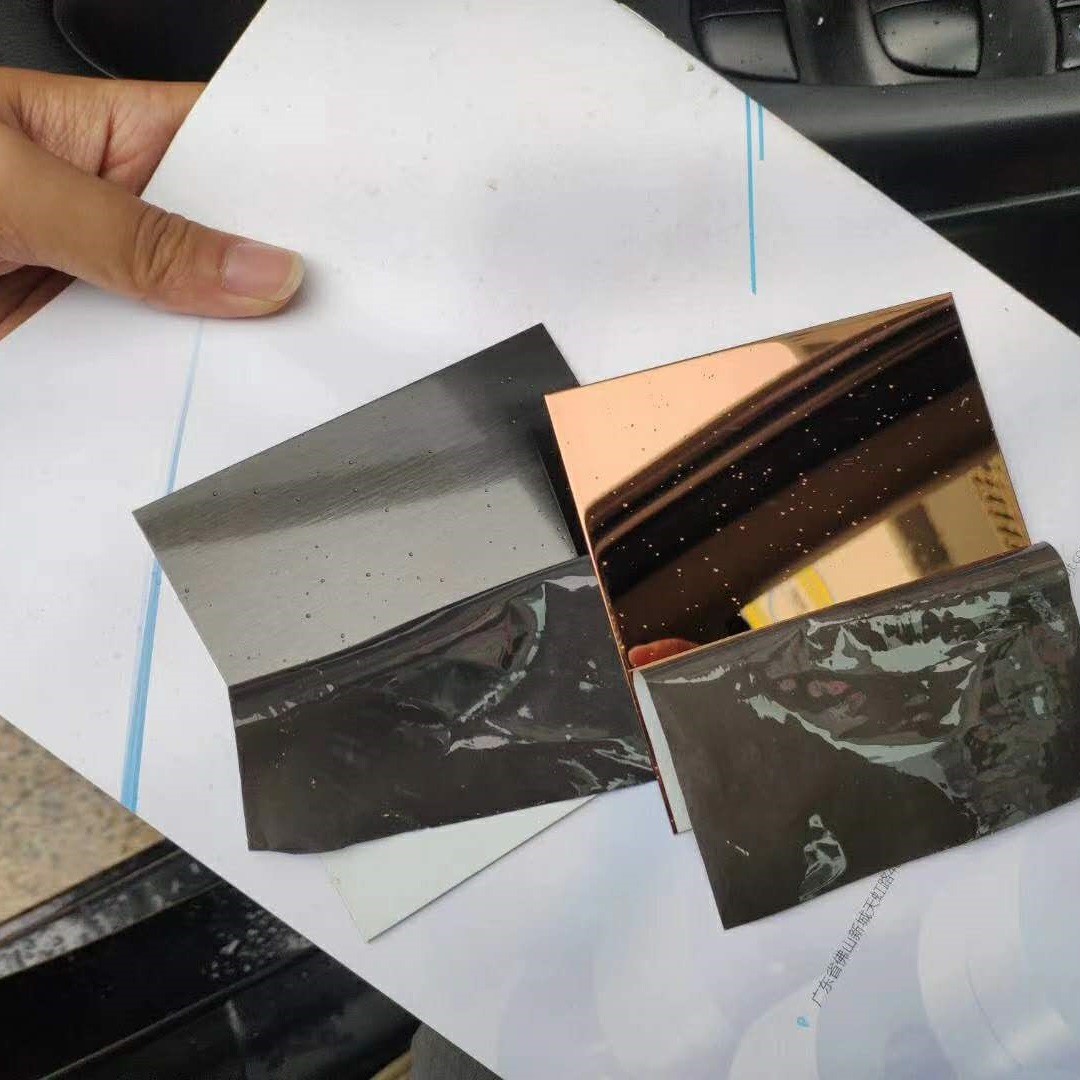 304 Mirror Hairline Finish Stainless Steel Sheet Rose Gold 0.3-2.0mm