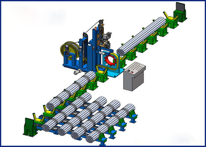 Robotic 2-6 Meters Metal Pipe Packing Machine Fully Automatic