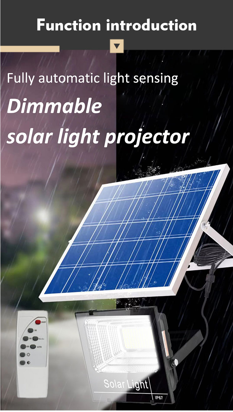 LED solar flood light