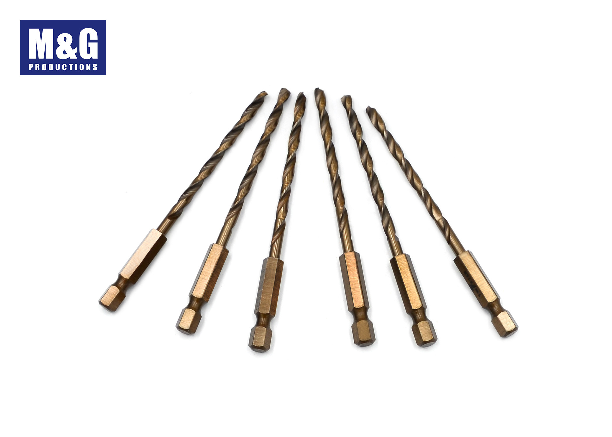 HSS & HSS Cobalt 1/4" Hex Quick Change shank Twist Drill Bit ( Solid one pc)