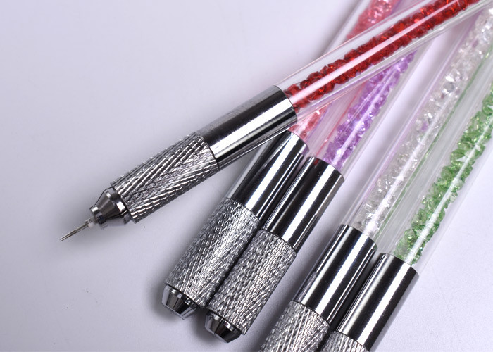 Dual Ends Crystal Microblading Manua for Hairstroke Cosmetic Permanent Makeup Tattoo Pen