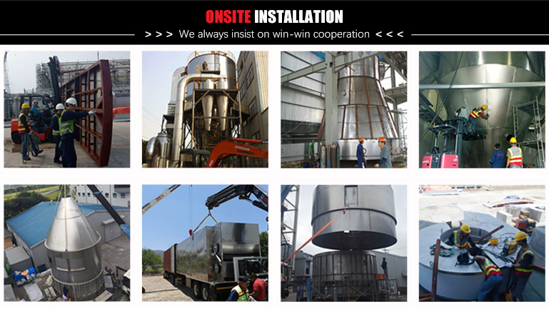 200kg/H Chemical Spray Dryer Machine Aluminium Sulfate Coffee Spray Dryer 450V