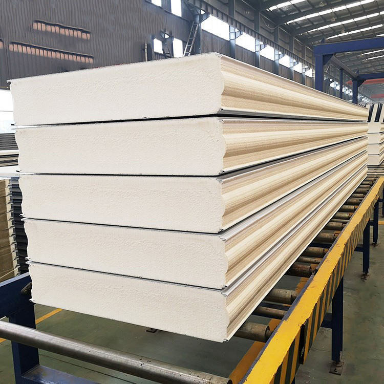 Outdoor PU Polyurethane Composite Panels For Cold Room Sandwich Board With Metal Panel