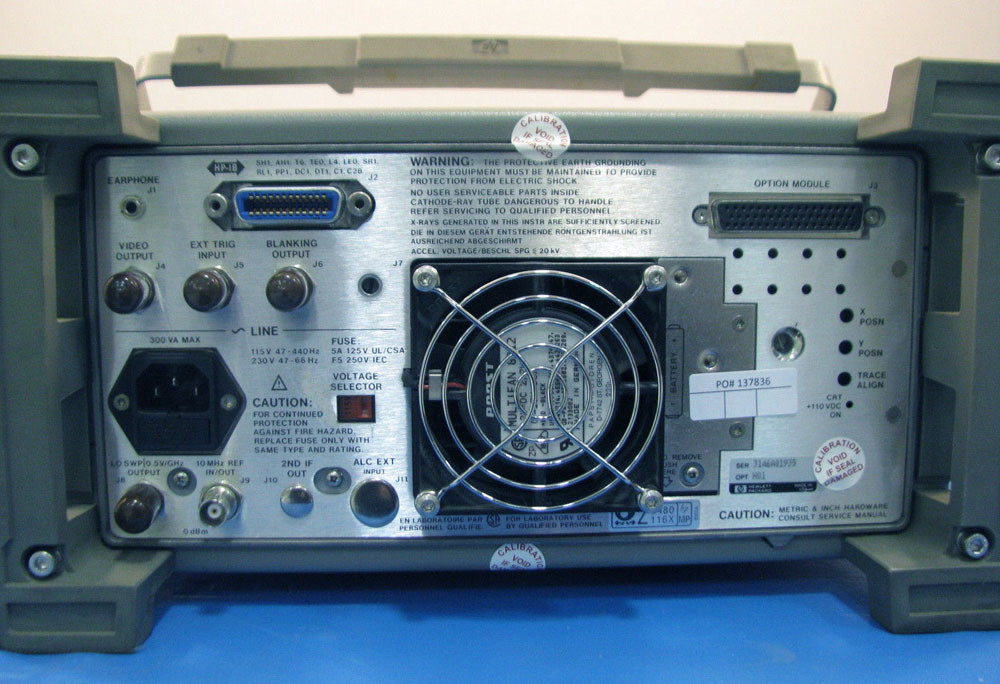 HP Agilent 8560A Portable RF Spectrum Analyzer 50 Hz to 2.9 GHz