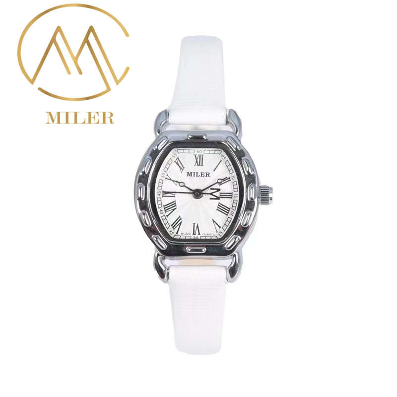 Timeless Elegance Leather Strap Quartz Watch Woman Watch