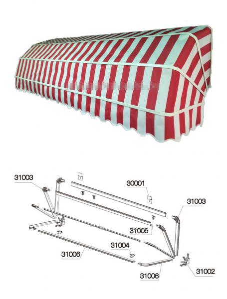 Window Dome Window Awnings French Dutch Canopy Waterproof Aluminium Retractable