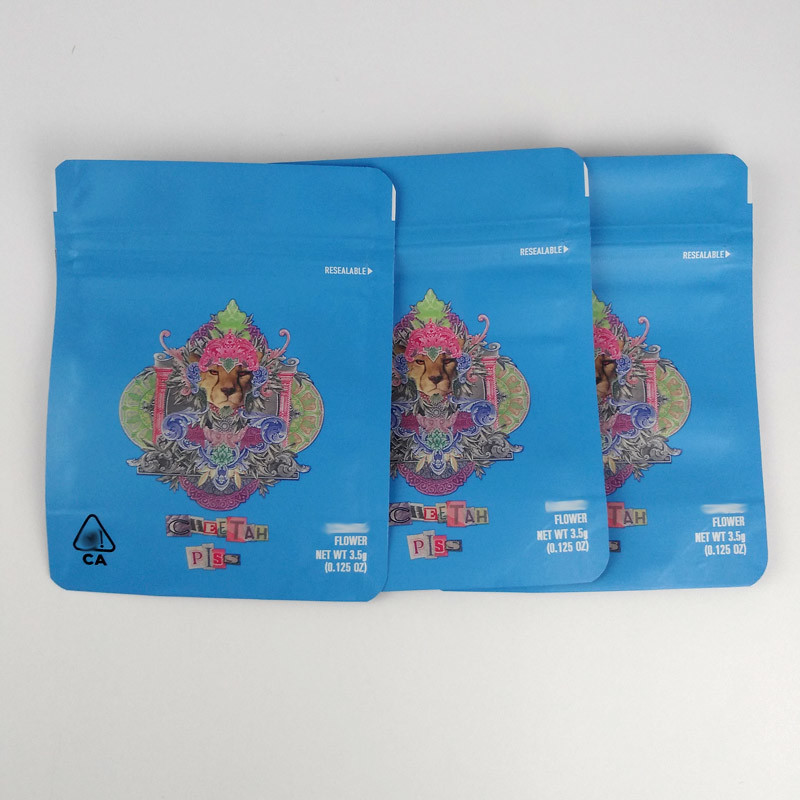 3.5g Childproof Plastic Herb Bags For Packaging Cereal Milk Gary Payton Cookies