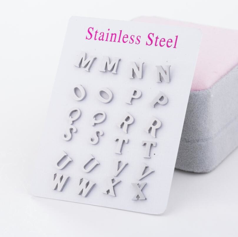 A-Z Alphabet Earrings in Stud Earrings Tiny Lovely Alphabat Letter Earrings for Women Girls Kids Personalized Jewelry