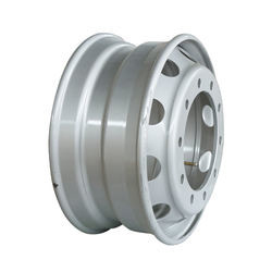 5 Lug 5x114.3 Rims Steel Wheel White With Red Line