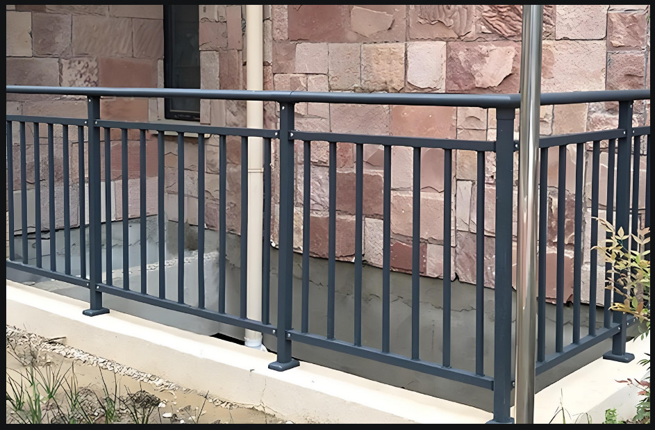 Industrial Use Zinc Steel Protective Railing Anti Corrosion Safety Fence For Balcony Stair