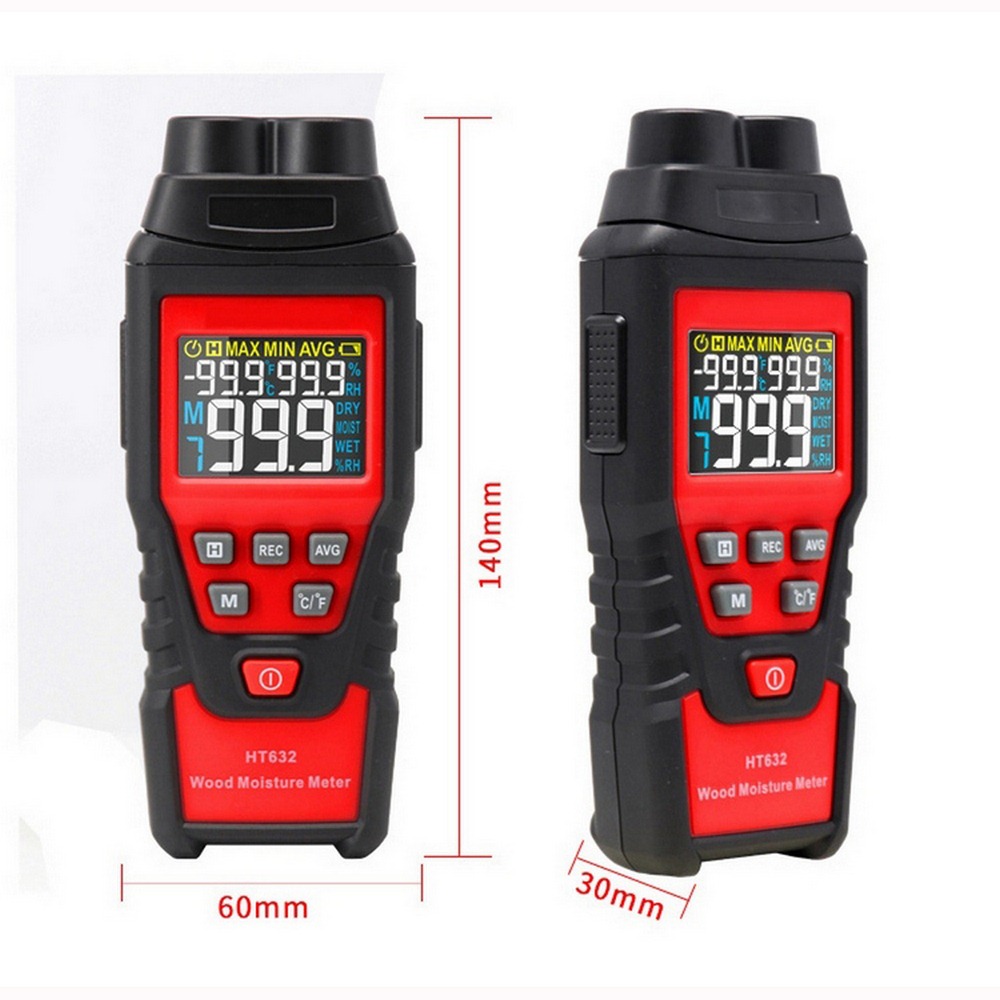 ODM Digital Pinless Moisture Meter , 99.9 RH Hygrometer Moisture Meter