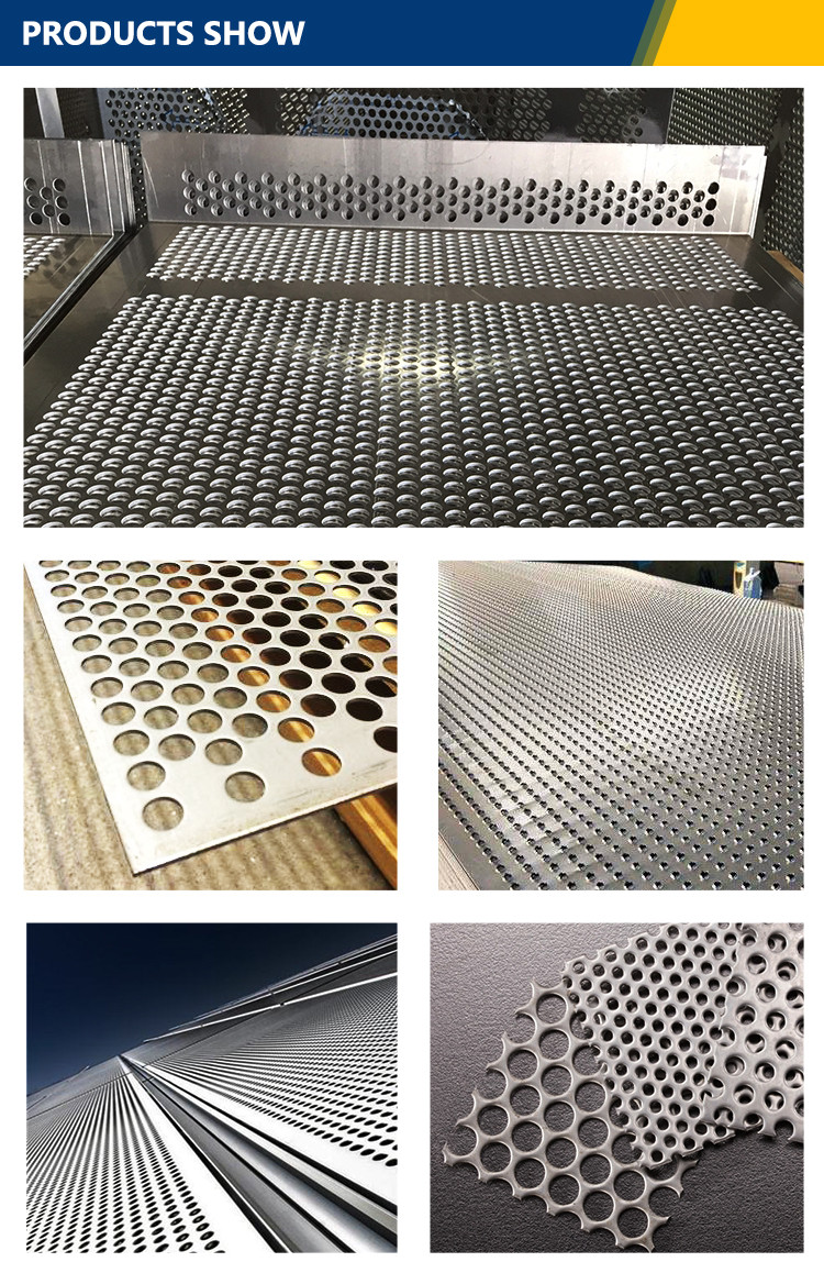 316L Perforated Metal Sheet Hole Punch Ceiling Stainless Steel Decorated 0.05 - 10mm