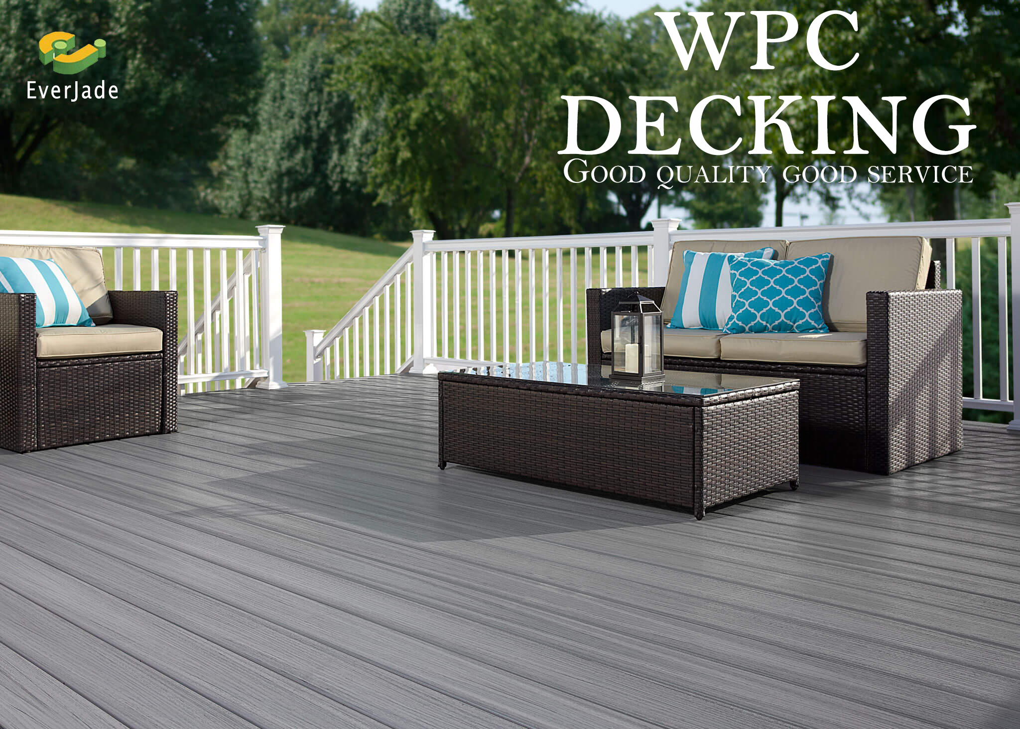 12 Eye-Catching Colors for Solid Structure 3D Deep Embossed WPC Outdoor Decking Floor