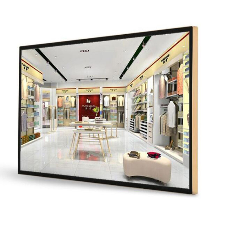 98 Inch Infrared Touch Screen LCD Digital Signage Wall Mount Support Split Screen
