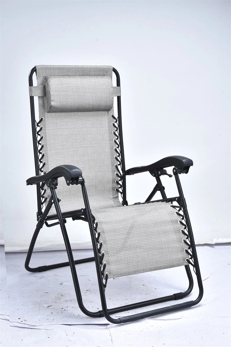 Steel Tube Textilene Sun Lounger Water Repellent For Seaside